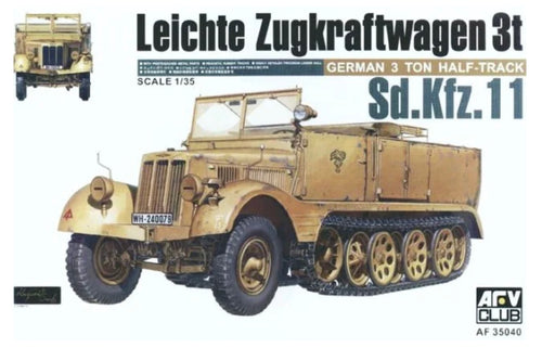 1/35 Leichte Zugkraftwagen 3t Sd.Kfz.11, German 3 Ton Half-Track - Hobby Sense