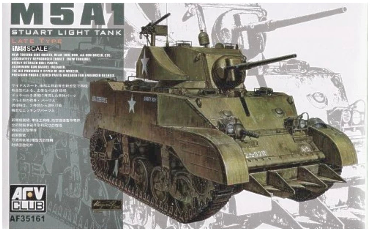 1/35 M5A1 Stuart Light Tank Late Type - Hobby Sense
