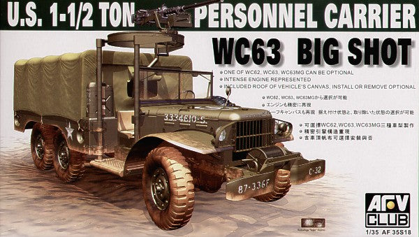 1/35 US 1½ ton Personnel Carrier WC63 Big Shot - Hobby Sense