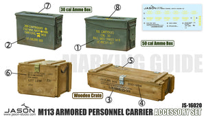 1/16 M113 Armored Personnel Carrier Accessory Set, RESIN+3D, Vehicle NOT Included - Hobby Sense