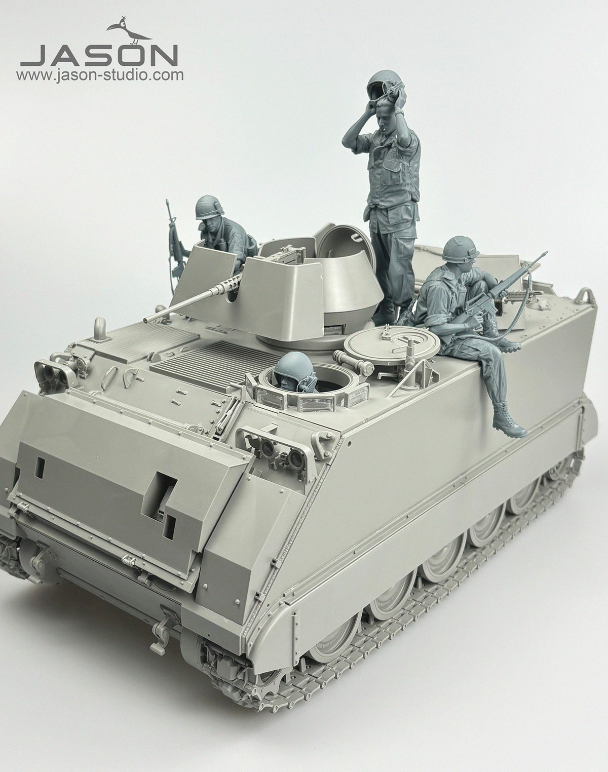 1/16 M113 Armored Personnel Carrier Crew & Infantrymen, RESIN+3D - Hobby Sense