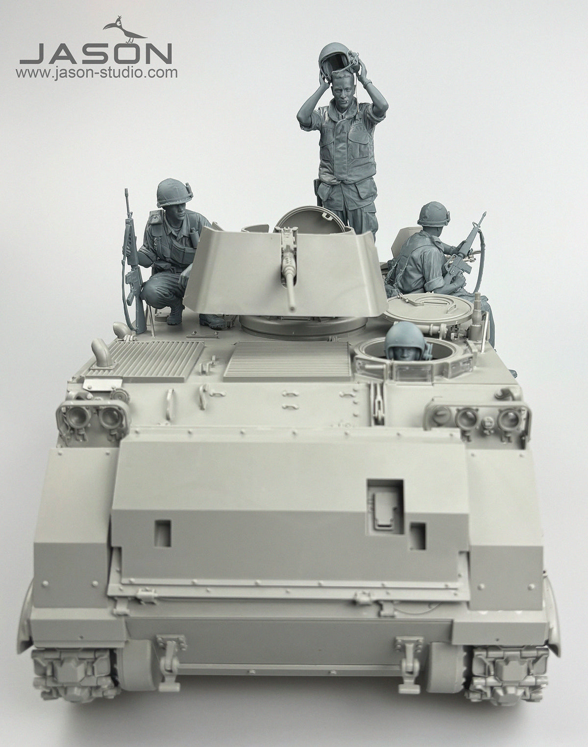 1/16 M113 Armored Personnel Carrier Crew & Infantrymen, RESIN+3D - Hobby Sense