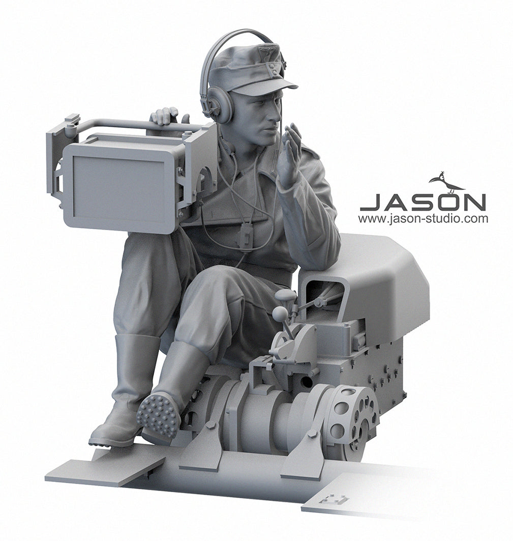 1/16 German Sd.Kfz. 250/1 Ausf.A Half Track Radio Operator, Resin - Hobby Sense