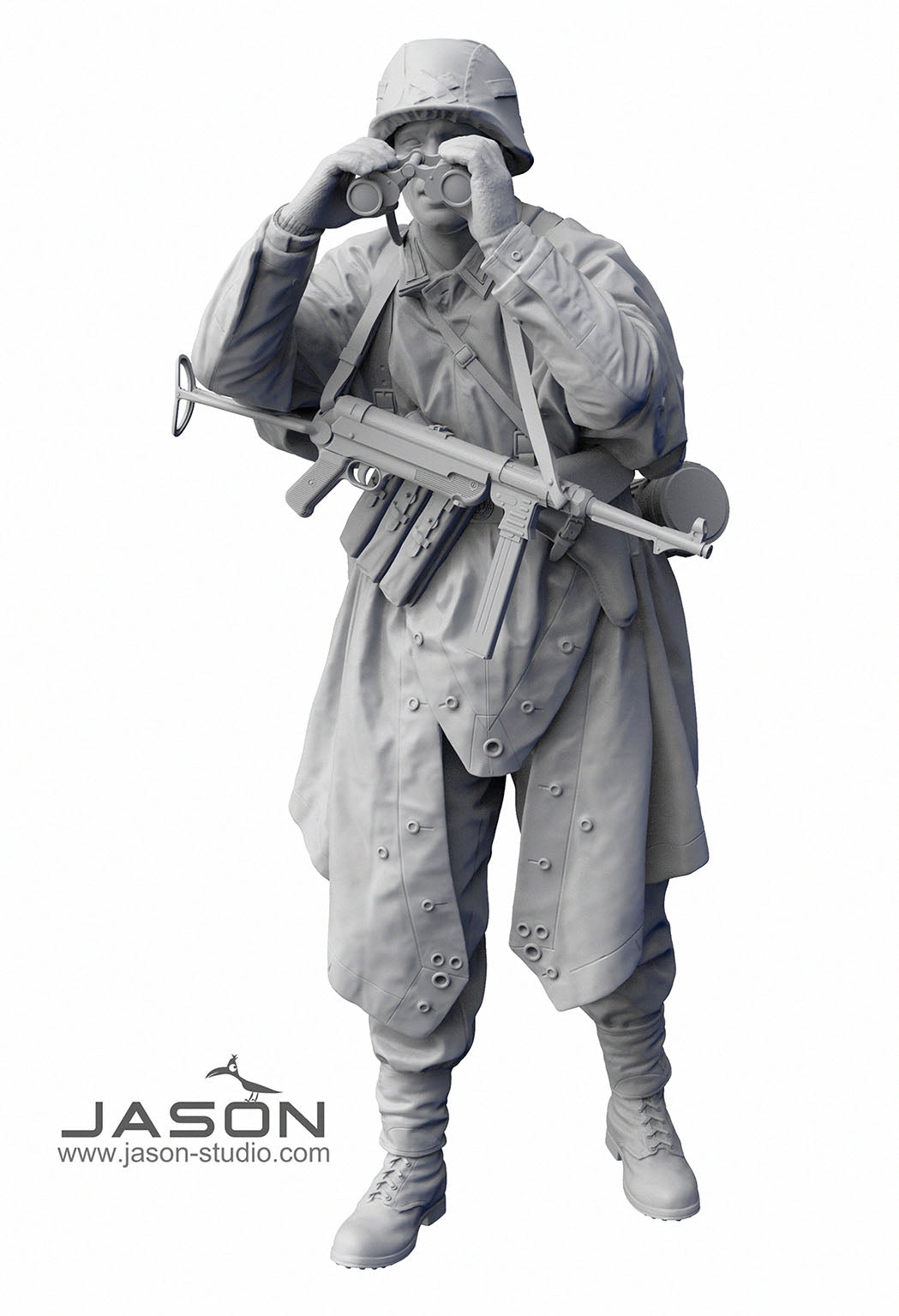 1/16  WWII German Field Commander. Resin - Hobby Sense