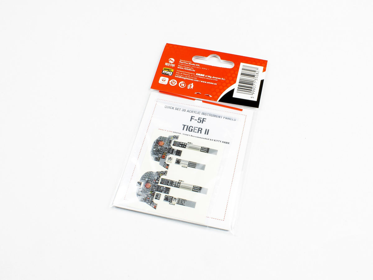 1/32 F-5F Tiger II Quick Set 3D Acrylic Instrument Panel - Hobby Sense