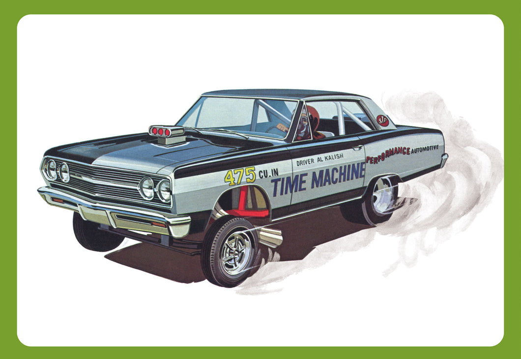 1/25 1965 Chevy Chevelle AWB Time Machine Funny Drag Car - Hobby Sense