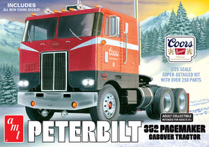 1/25 Coors Beer Peterbilt 352 Pacemaker Cabover Tractor Cab - Hobby Sense