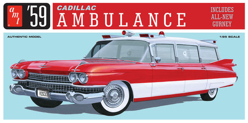 1/25 1959 Cadillac Ambulance w/Gurney - Hobby Sense