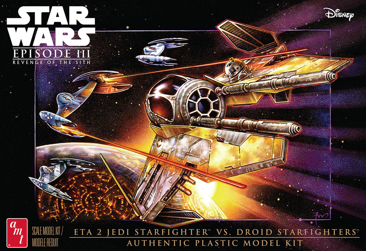 1/48 Star Wars The Phantom Menace: Jedi Starfighter vs Droid Fighter - Hobby Sense