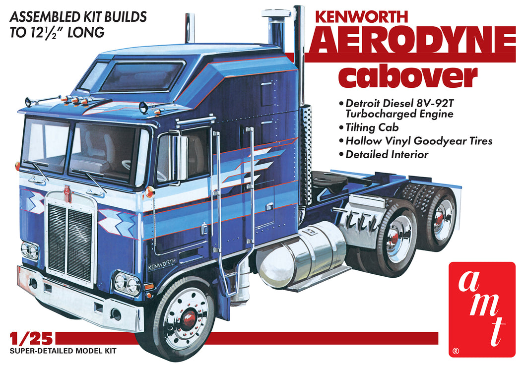 1/25 Kenworth Aerodyne Cabover Tractor Cab - Hobby Sense