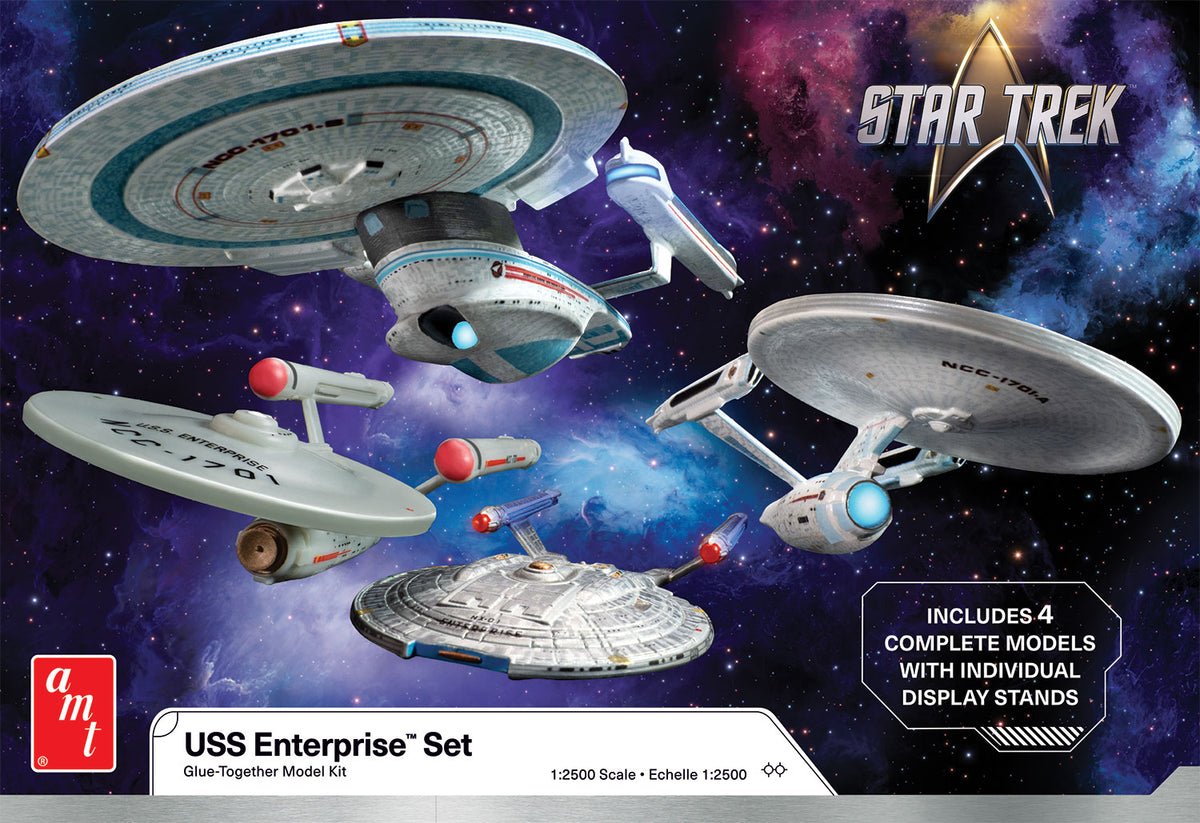 1/2500 Star Trek USS Enterprise Ship Set (4 Models) - Hobby Sense