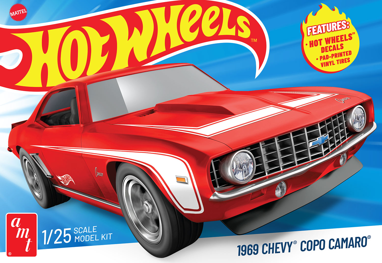 AMT 1/25 Hot Wheels 1969 Chevy COPO Camaro - Hobby Sense
