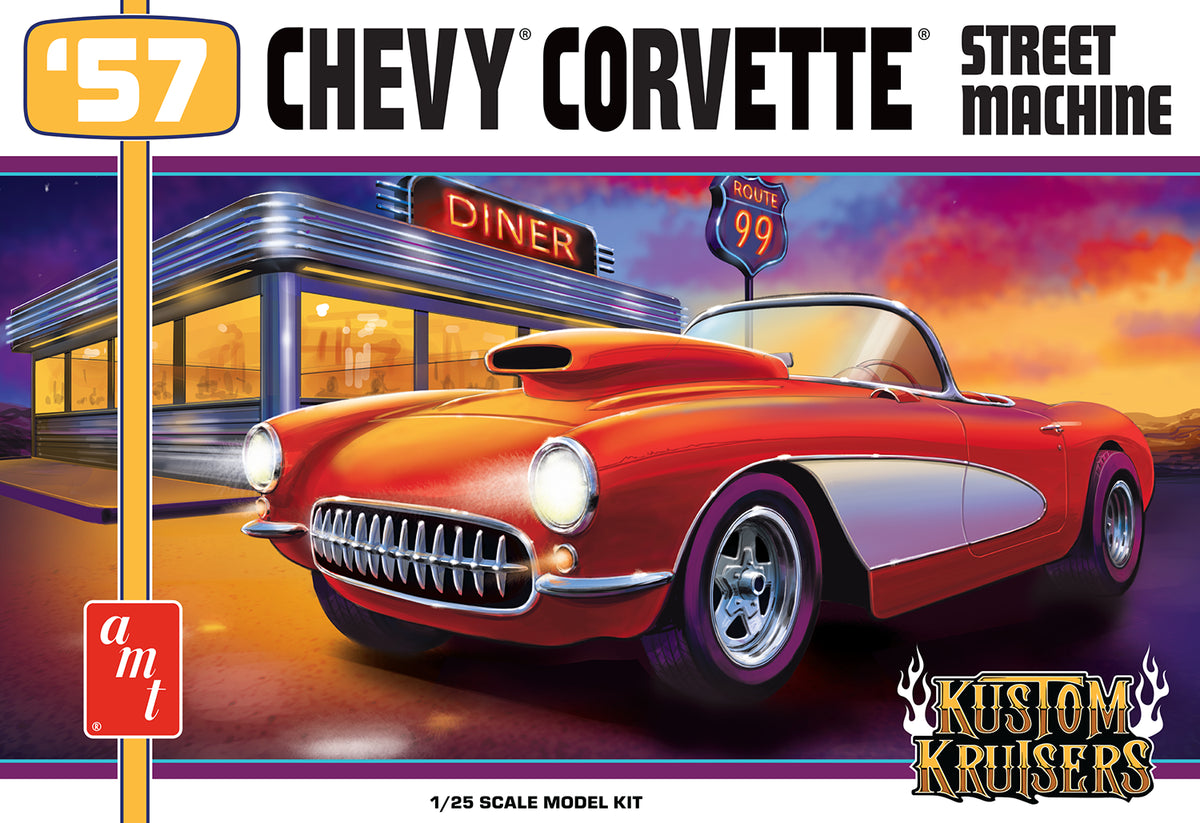 1/25 1957 Chevy Corvette Street Machine - Hobby Sense
