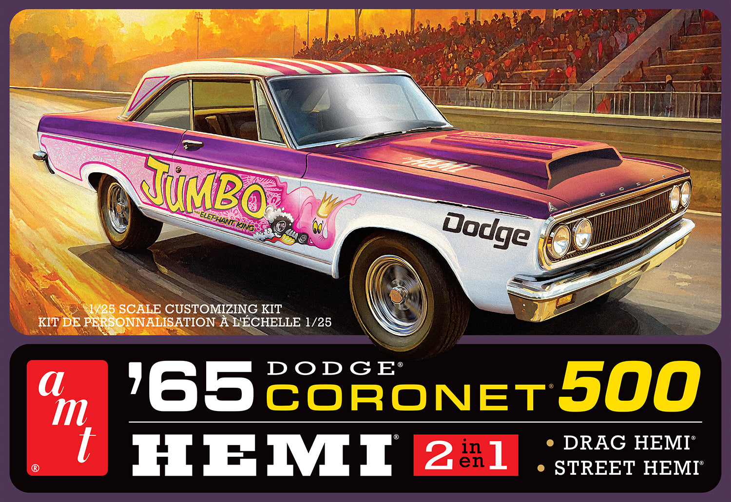 AMT 1/25 1965 Dodge Coronet 500 Hardtop HEMI - Hobby Sense