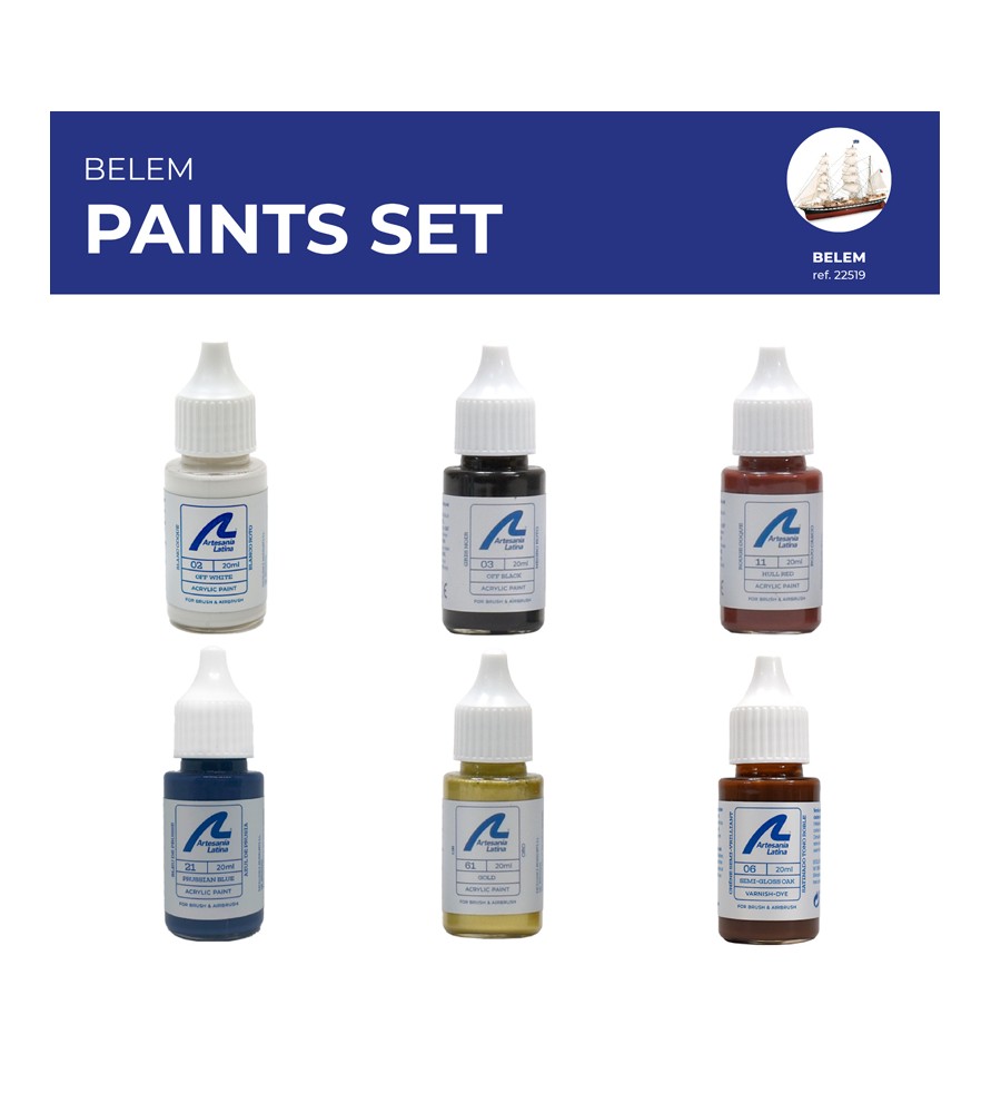 Selection of Artesania Latina Paint Sets for Wooden Ships - Hobby Sense