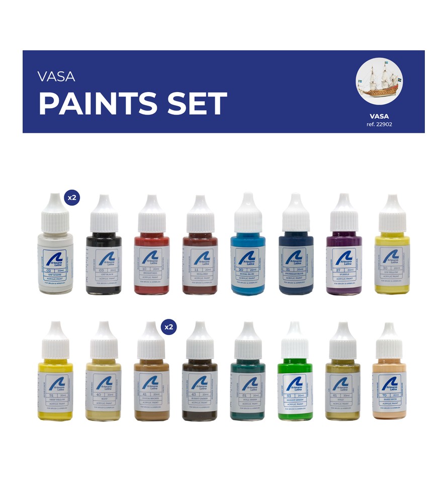Selection of Artesania Latina Paint Sets for Wooden Ships - Hobby Sense