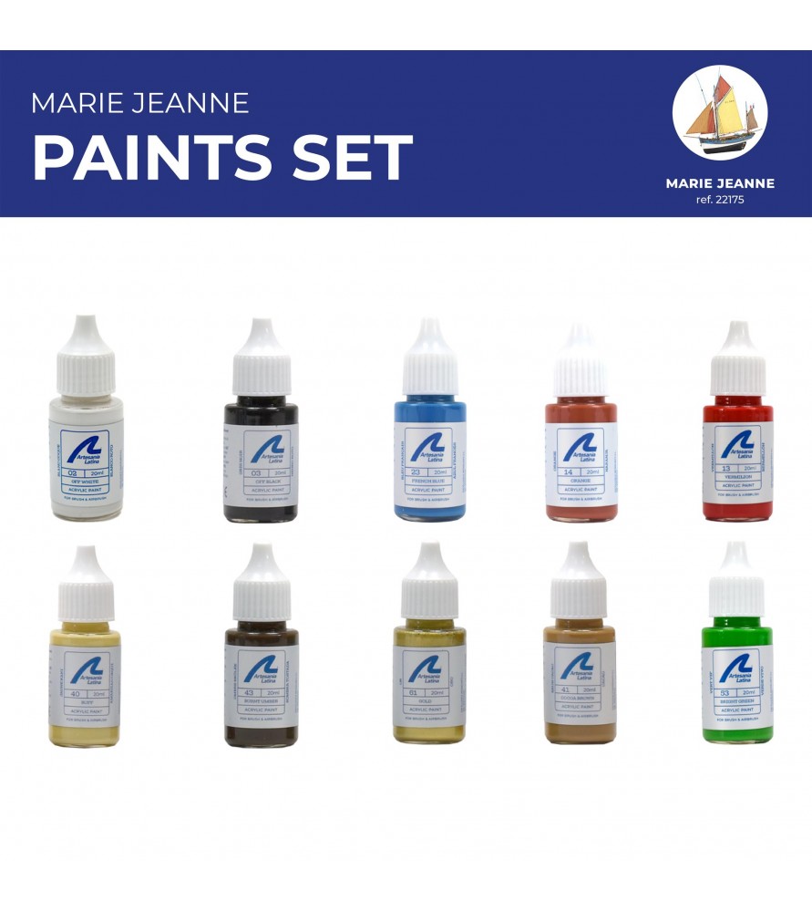 Selection of Artesania Latina Paint Sets for Wooden Ships - Hobby Sense