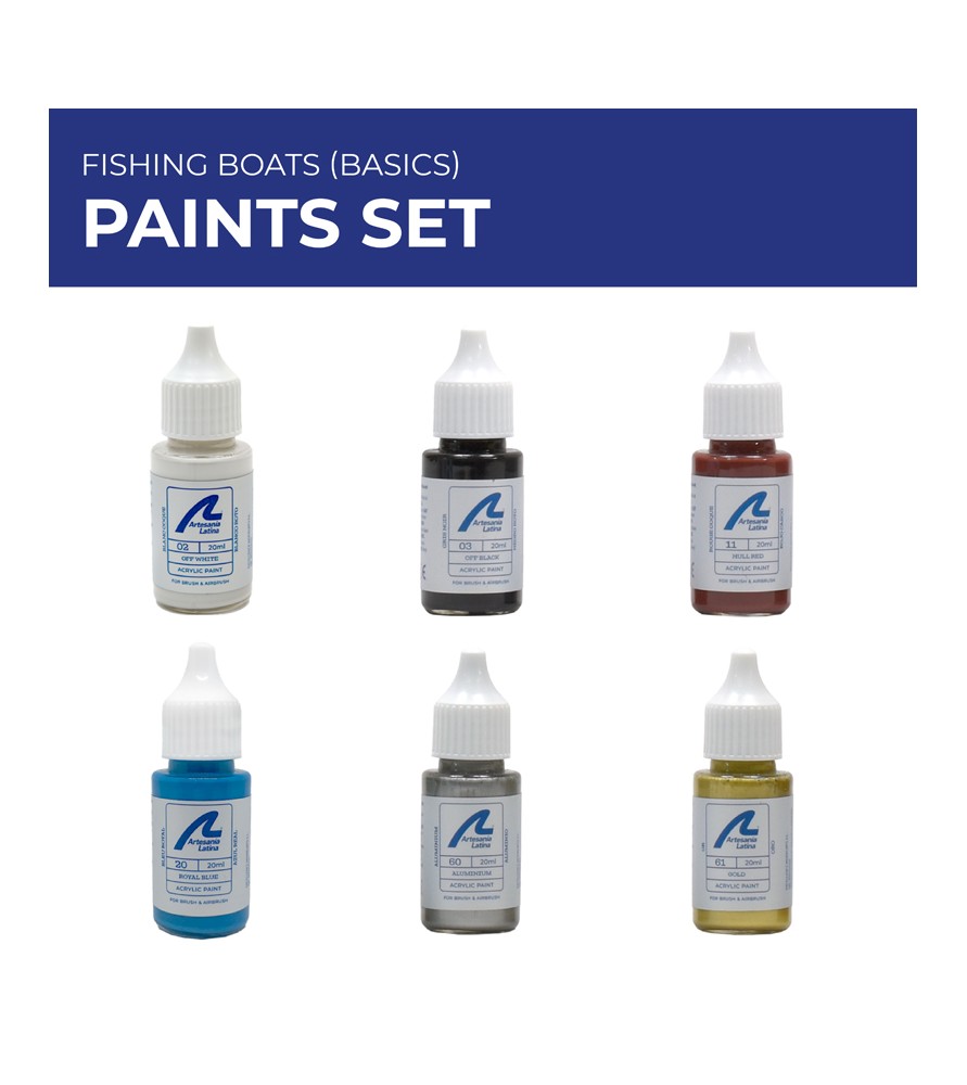 Selection of Artesania Latina Paint Sets for Wooden Ships - Hobby Sense