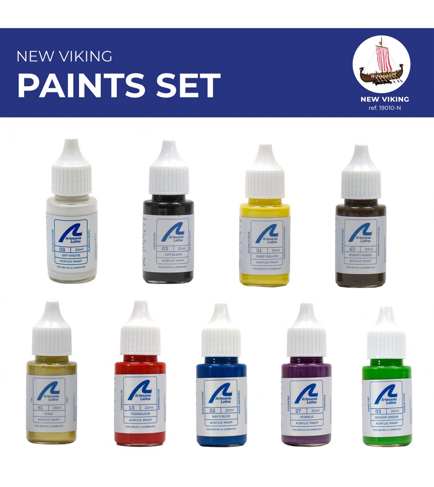 Selection of Artesania Latina Paint Sets for Wooden Ships - Hobby Sense