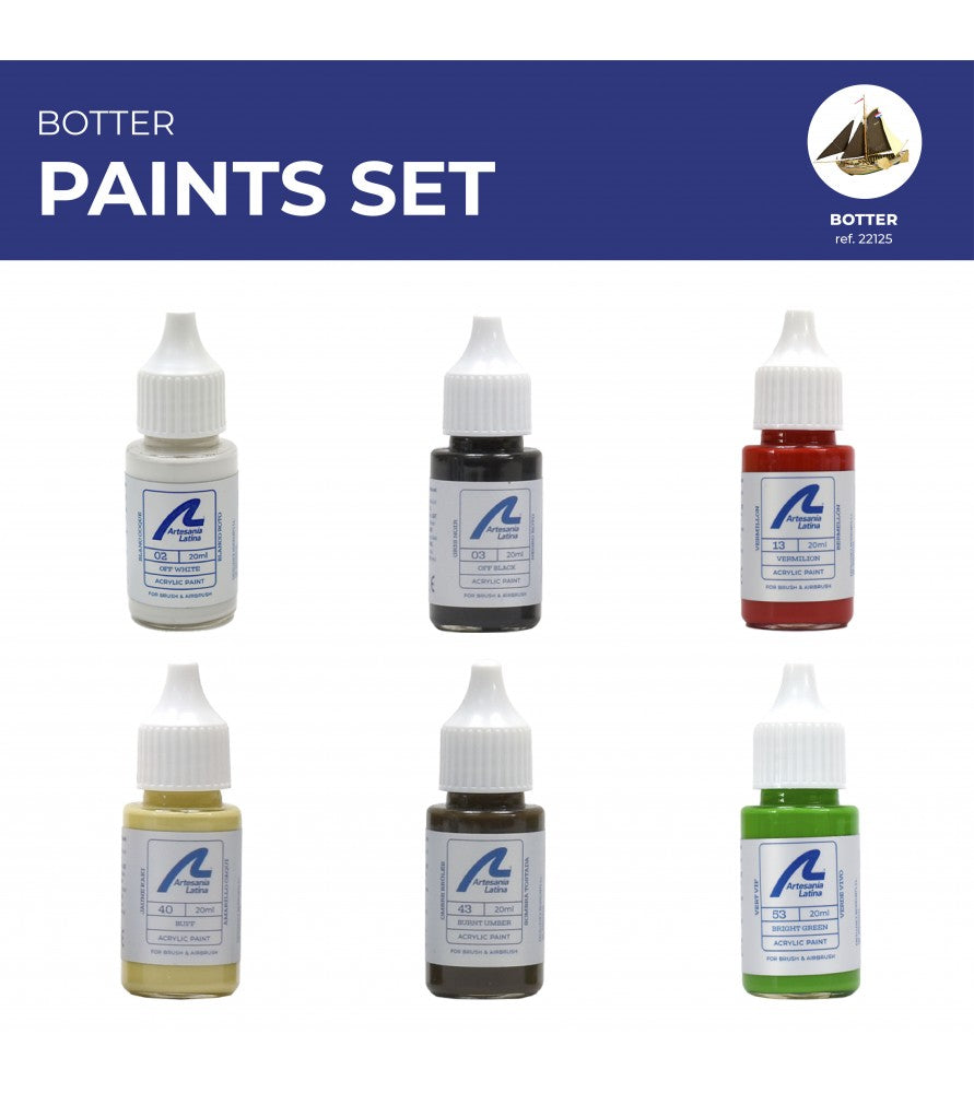 Selection of Artesania Latina Paint Sets for Wooden Ships - Hobby Sense