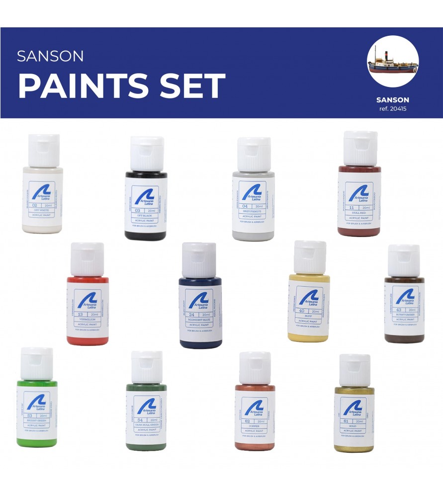 Selection of Artesania Latina Paint Sets for Wooden Ships - Hobby Sense