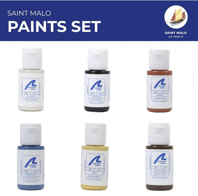 Selection of Artesania Latina Paint Sets for Wooden Ships - Hobby Sense