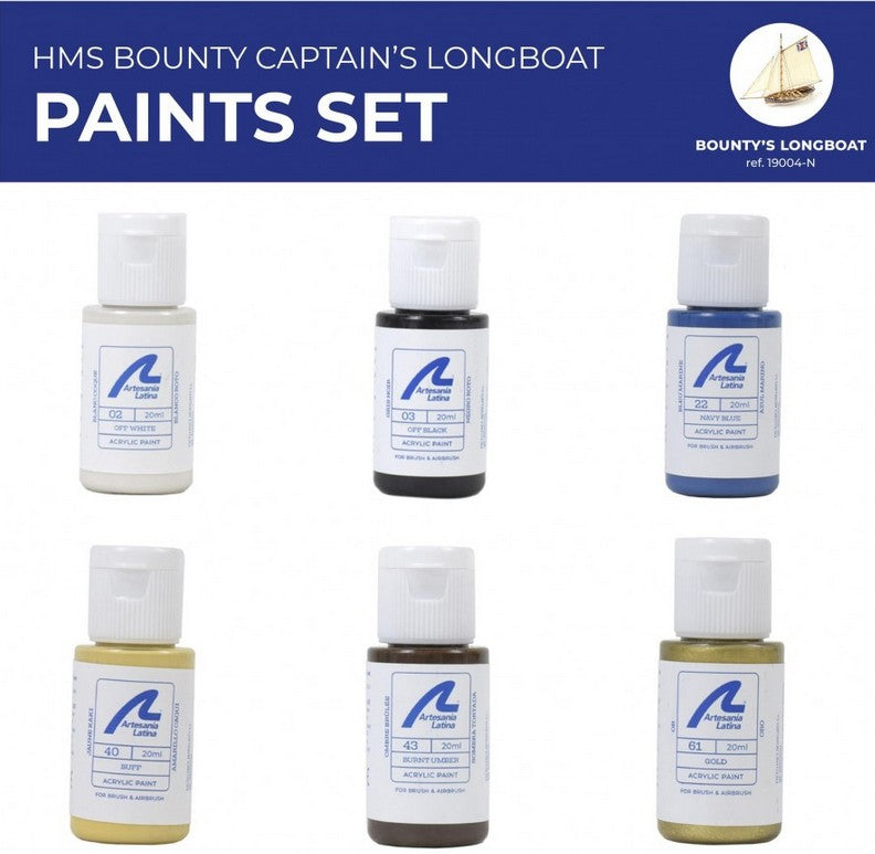 Selection of Artesania Latina Paint Sets for Wooden Ships - Hobby Sense