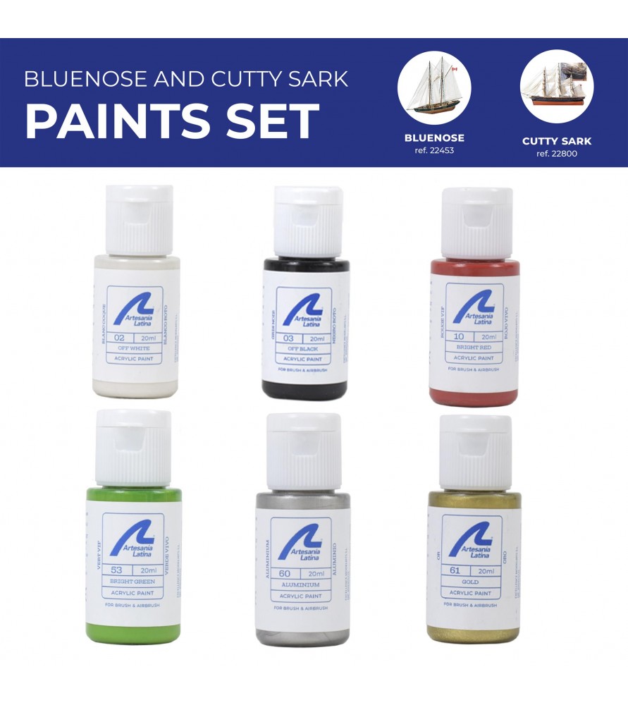 Selection of Artesania Latina Paint Sets for Wooden Ships - Hobby Sense