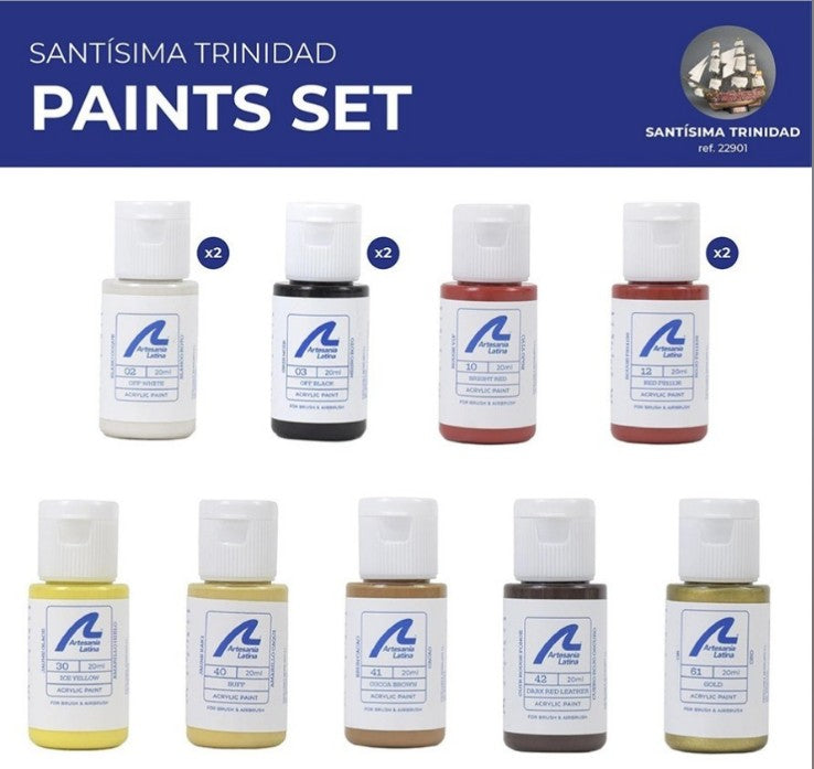 Selection of Artesania Latina Paint Sets for Wooden Ships - Hobby Sense