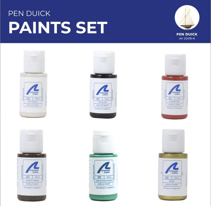 Selection of Artesania Latina Paint Sets for Wooden Ships - Hobby Sense