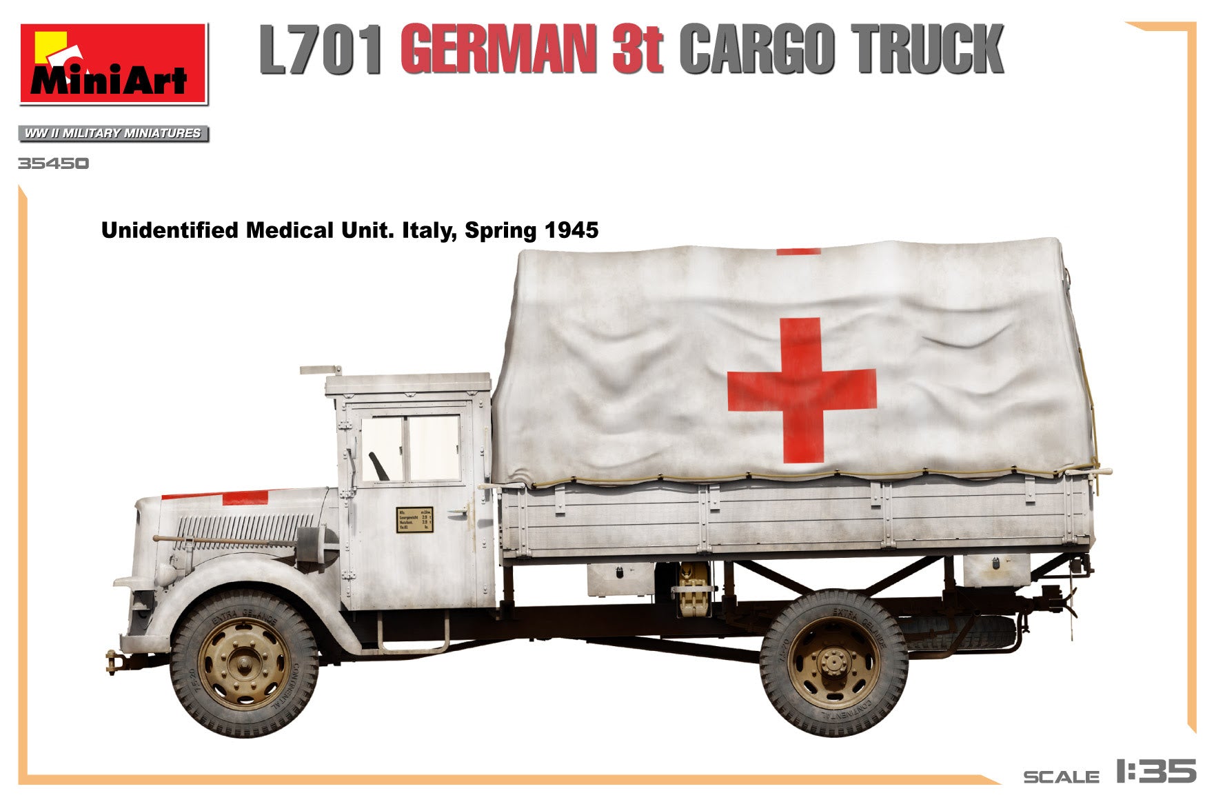 1/35 L701 German 3T Cargo Truck - Hobby Sense