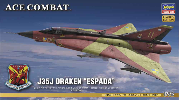 1/72 J35J Draken Ace Combat Espada - Hobby Sense