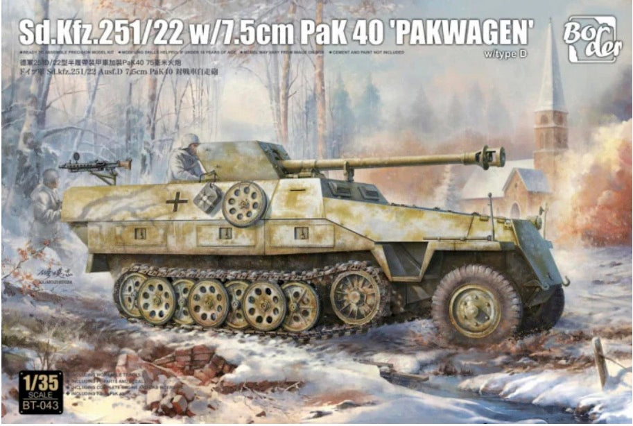 1/35 Sd.Kfz.251/22 w 7.5cm PaK 40 "Pakwagen" - Hobby Sense