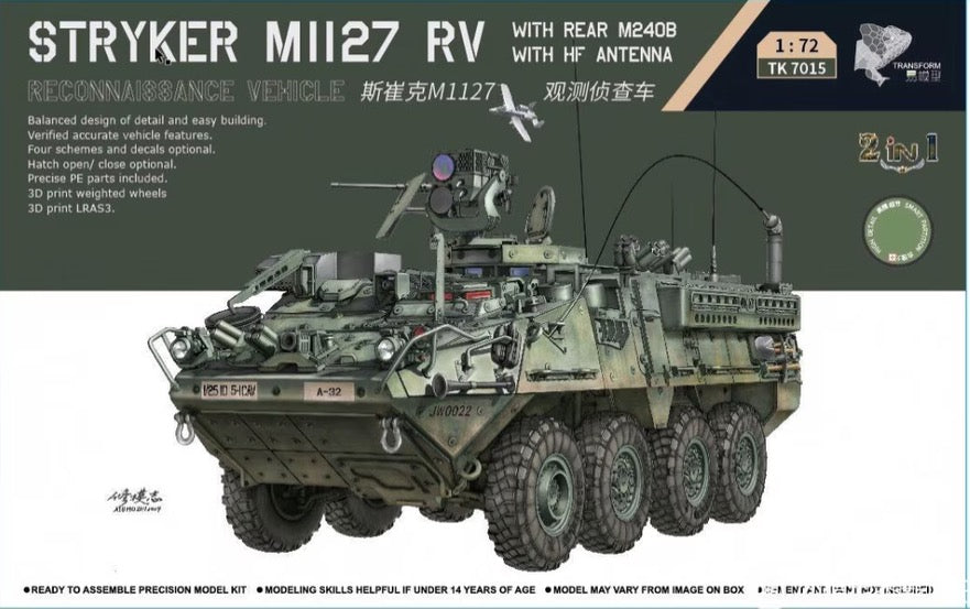 Border 1/72 Stryker M1127 RV - Hobby Sense