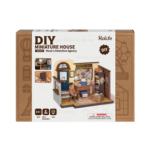 Mose's Detective Agency DIY Miniature House Kit - Hobby Sense