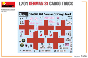 1/35 L701 German 3T Cargo Truck - Hobby Sense