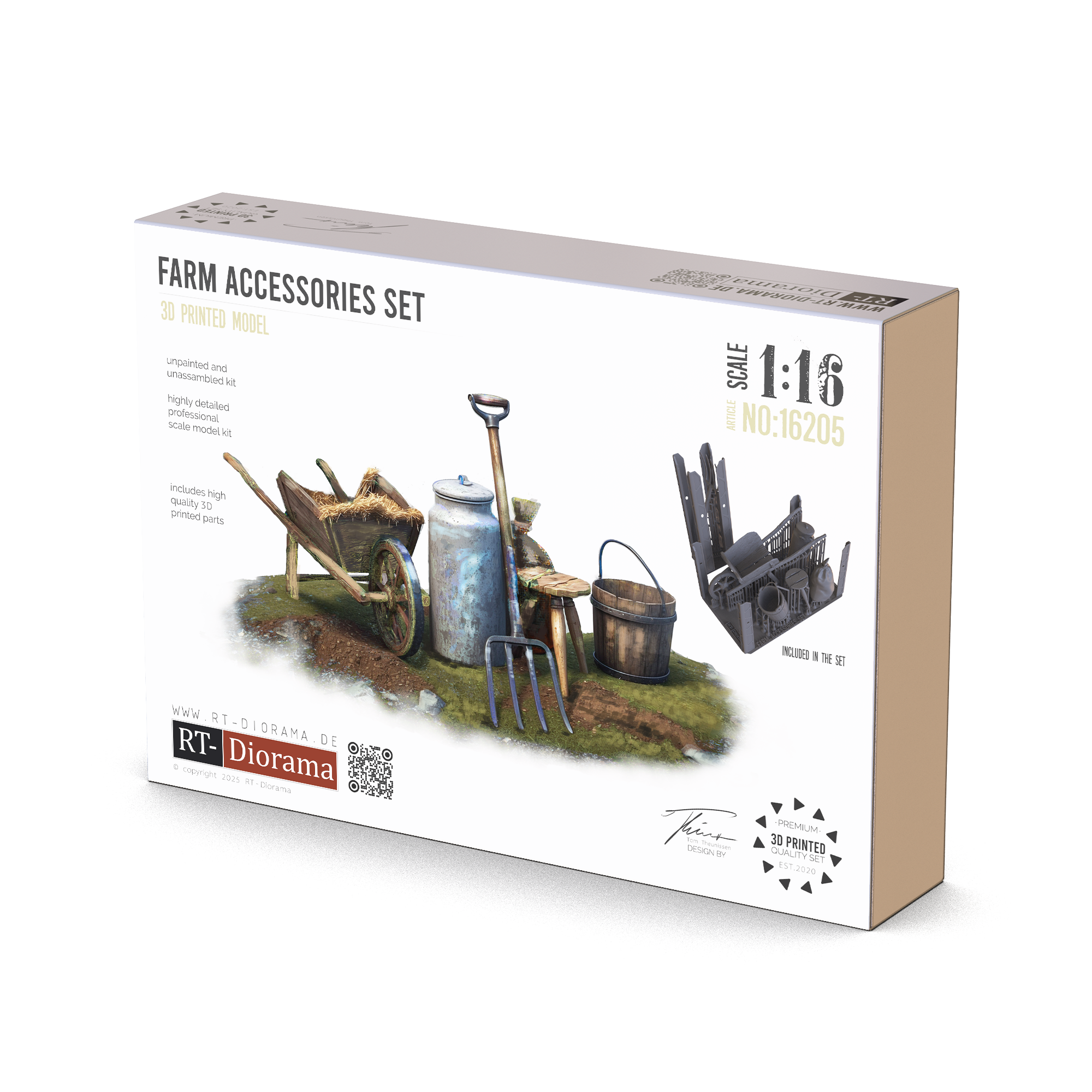 RT Diorama 1/16 Farm Accessories Set - Hobby Sense