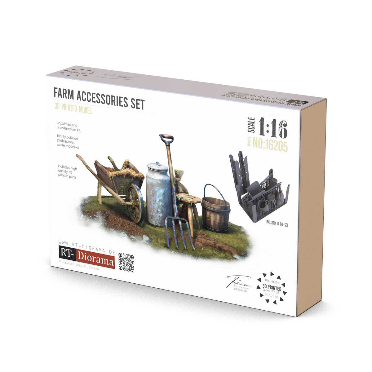 RT Diorama 1/16 Farm Accessories Set - Hobby Sense