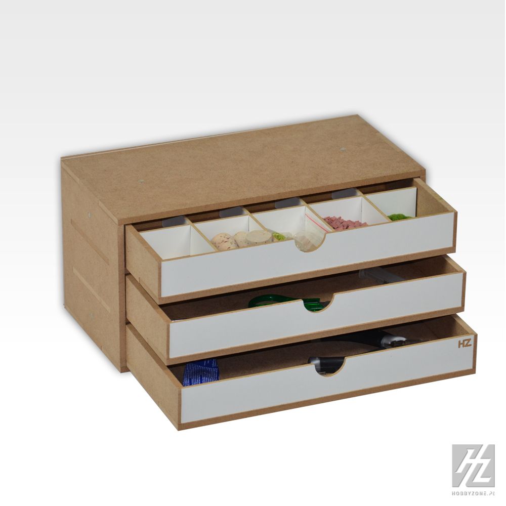 HobbyZone Modular Workshop System Drawers Module x 3 - Hobby Sense
