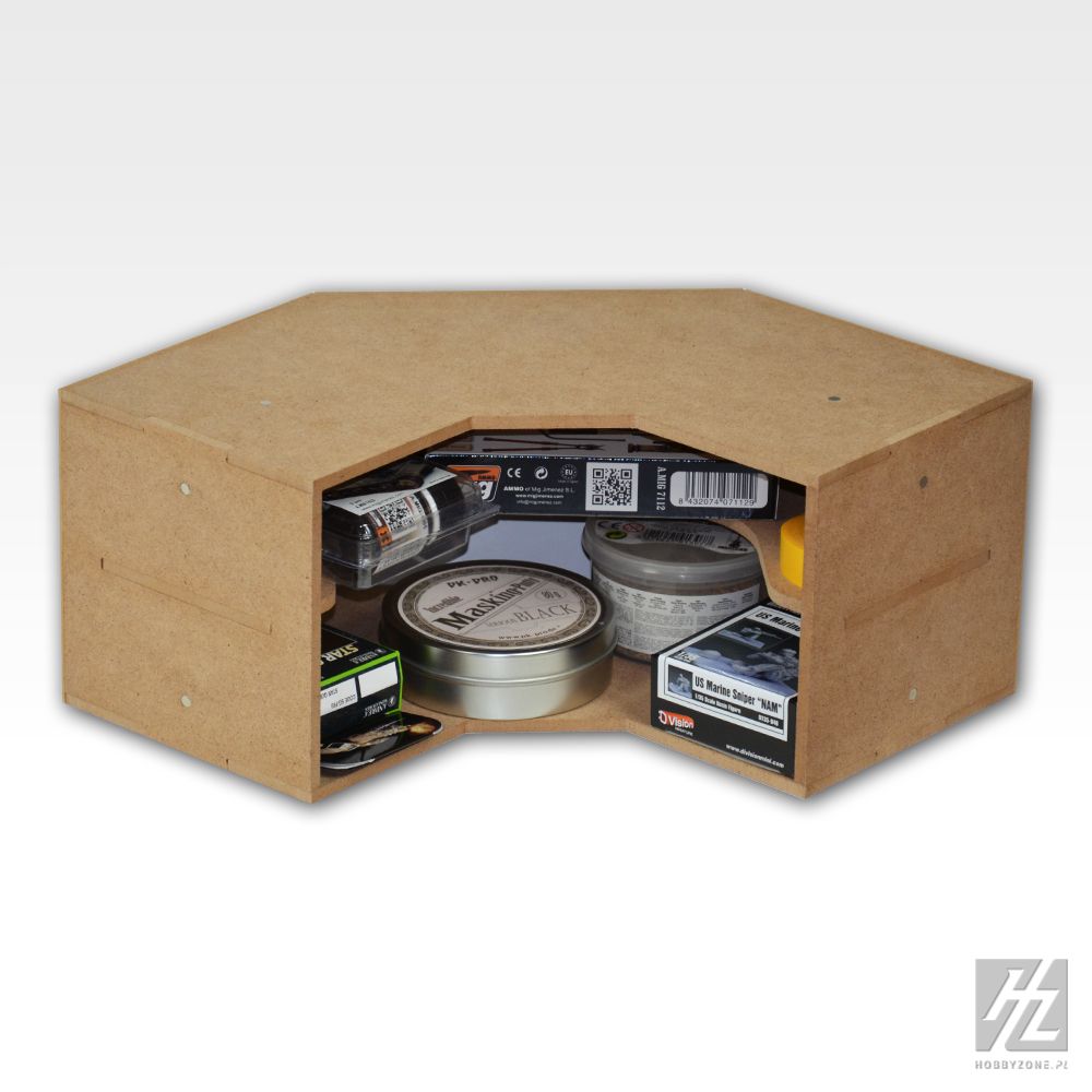 Hobbyzone Storage HobbyZone Modular Workshop System Corner Shelves Module | Hobby Sense