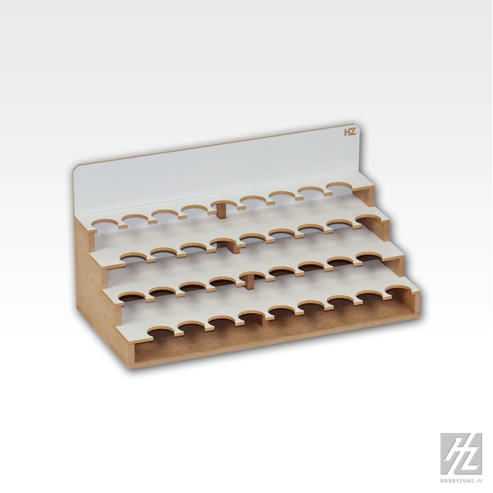 HobbyZone Modular Workshop System Paints Module 26mm. Paint jar/bottle storage module with 36 round 26mm slots - Hobby Sense
