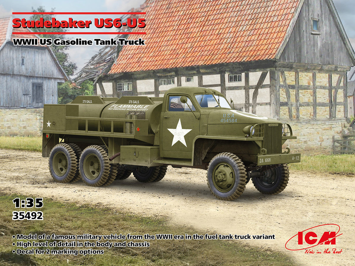 1/35 Studebaker US6-U5, WWII US Gasoline Tank Truck - Hobby Sense