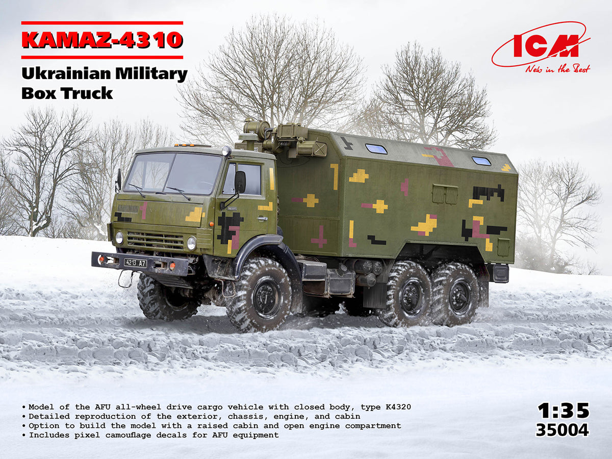 1/35 KAMAZ-4310, Ukrainian Military Box - Hobby Sense