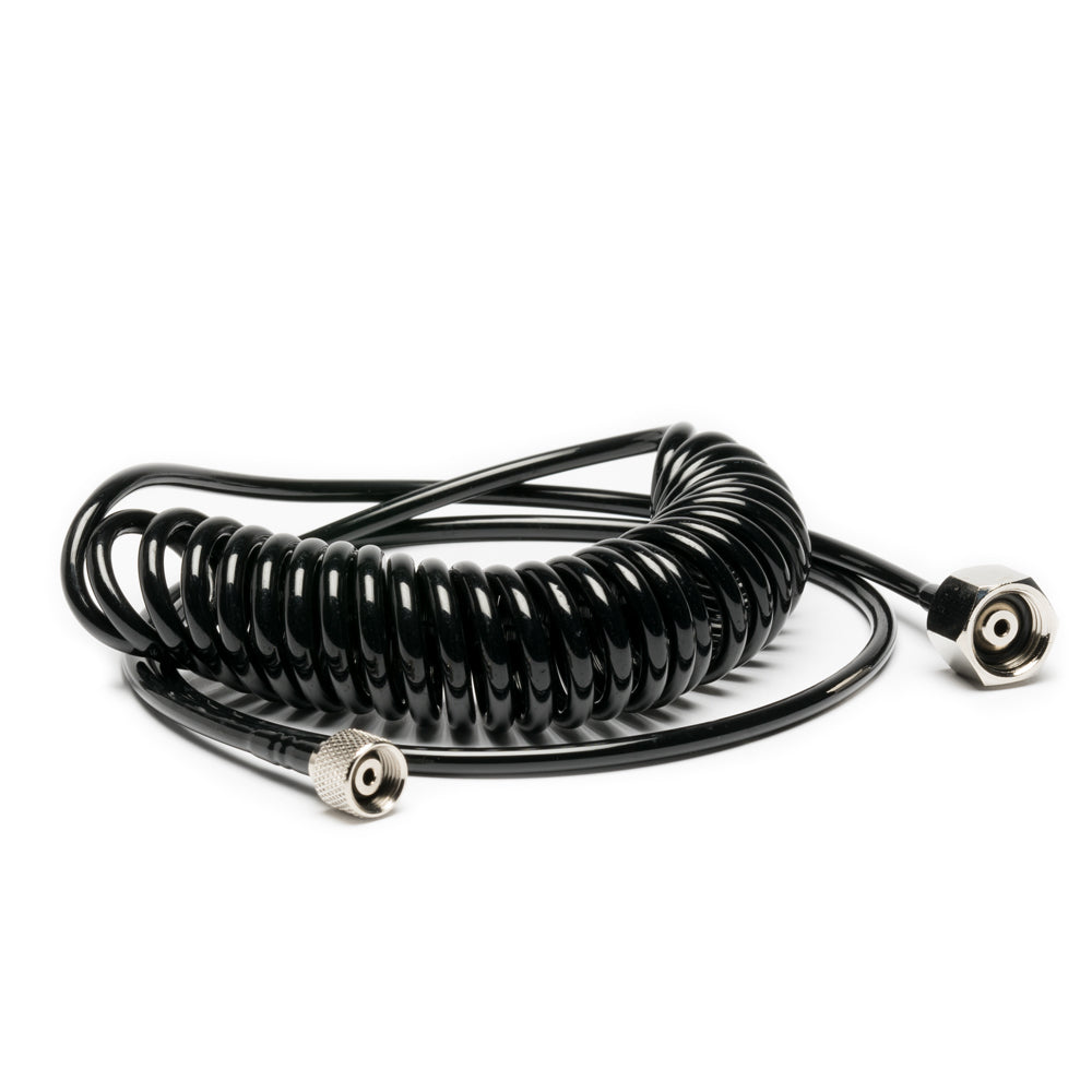 6FT Cobra Coil Airbrush Hose with Iwata Airbrush Fitting and 1/4IN Compressor Fitting - Hobby Sense