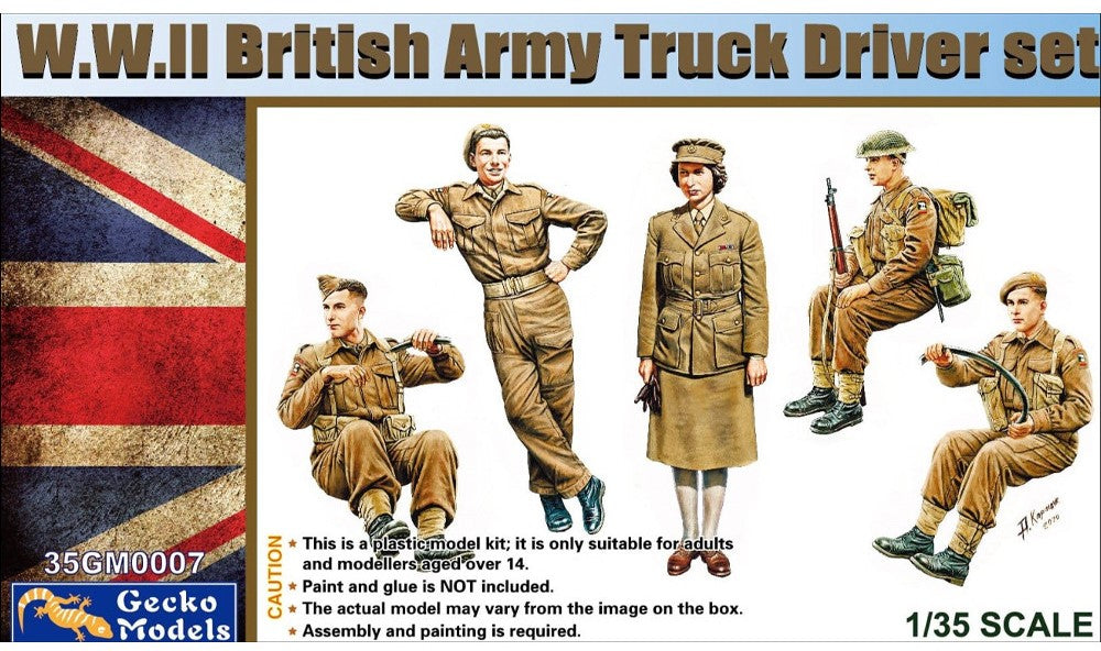 1/35 WWII British Army Truck Driver Set - Hobby Sense