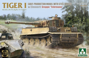 1/35 Tiger I Sd.Kfz.181 Pz.Kpfw.VI Ausf.E Early-Prod. Model W/Steel Wheels W/Zimmerit Groppe Fehrmann - Hobby Sense