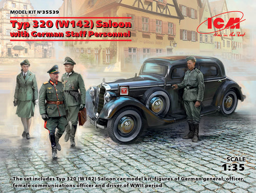 1/35 Typ 320 (W142) Saloon with German Staff Personnel - Hobby Sense