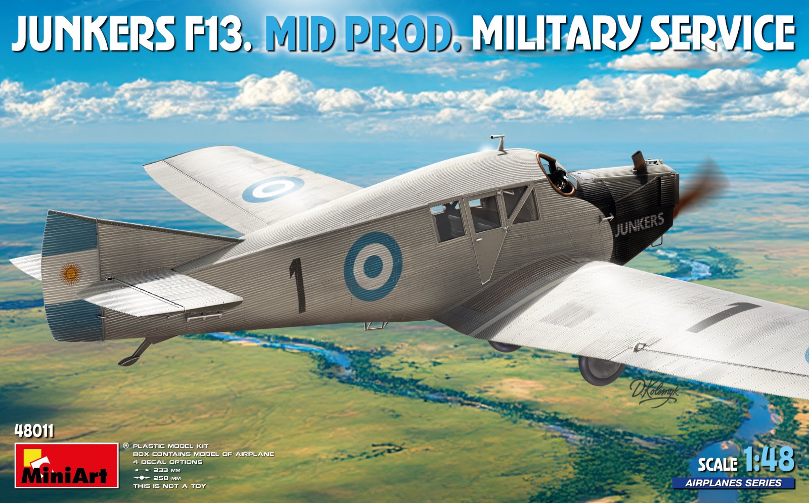 Miniart 1/48 Junkers F13. Mid Prod. Military Service