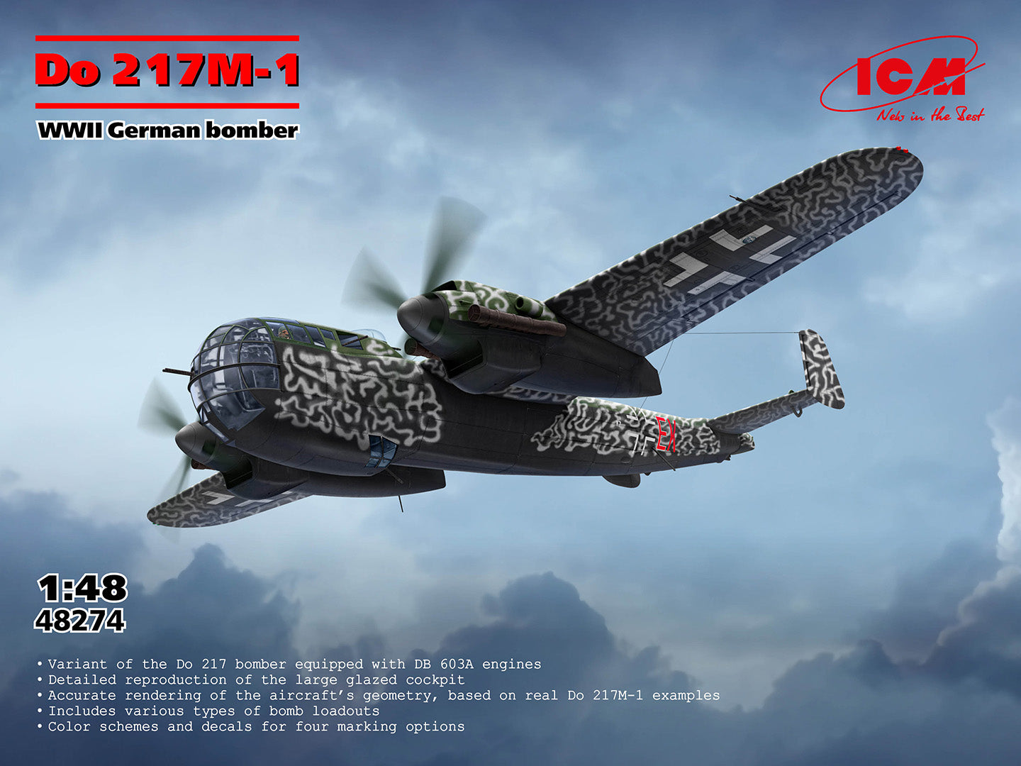 1/48 Do 217M-1, WWII German Bomber