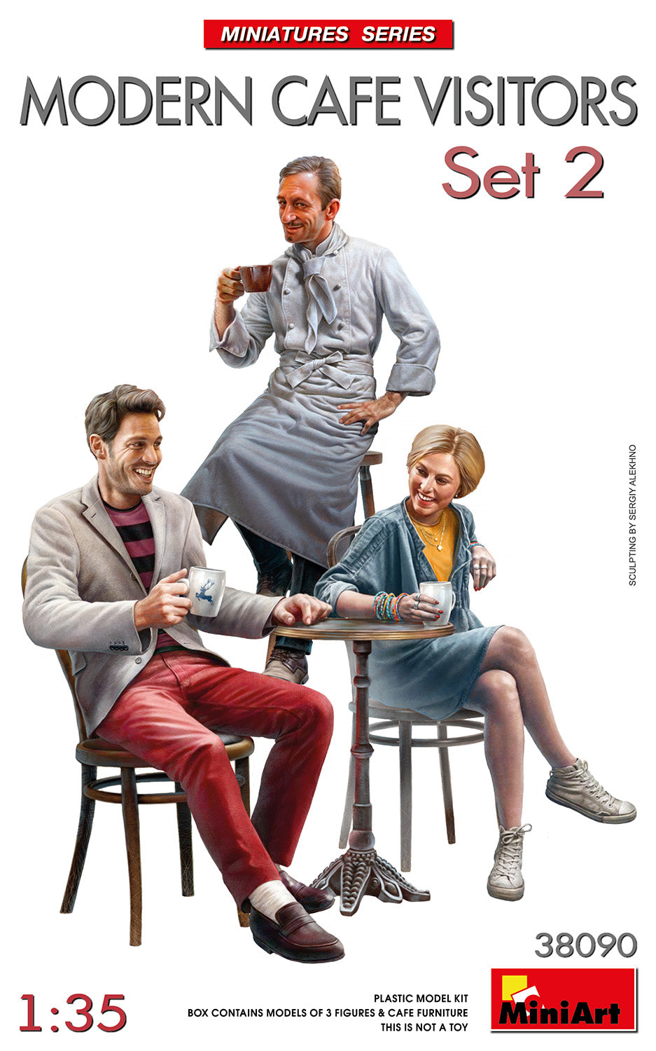 1/35 Modern Cafe Visitors Set 2 - Hobby Sense